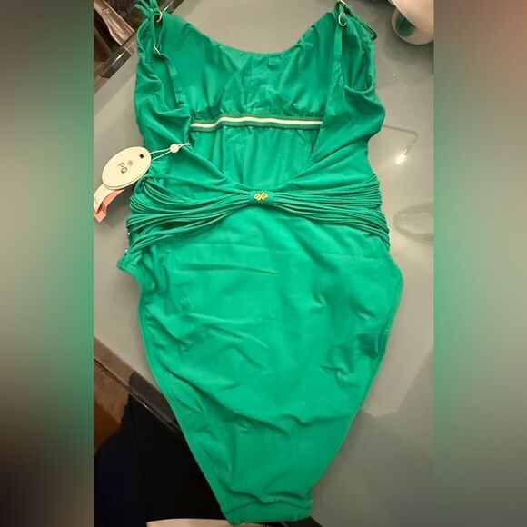 PQ Swim Beaded Brynn One Piece Seaweed - Picture 6 of 13